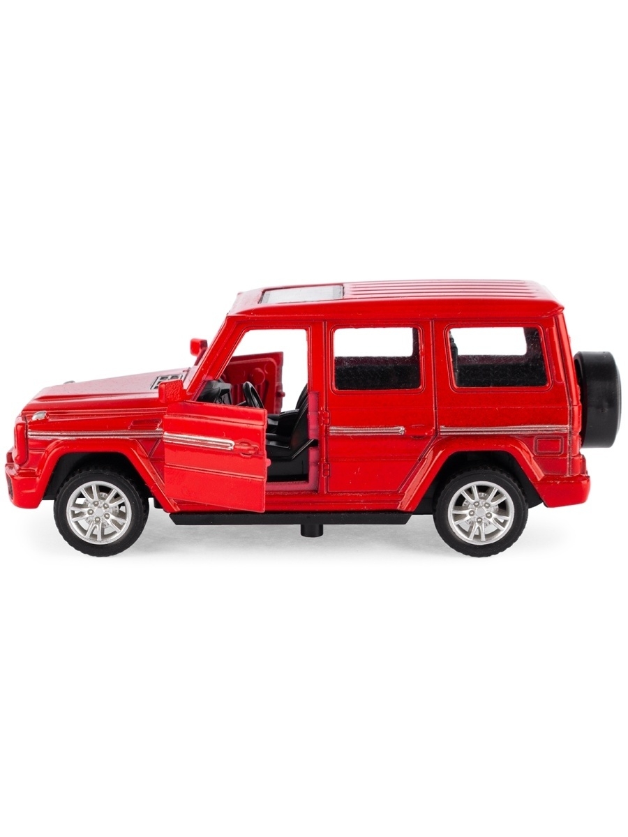 Металлическая машинка Die Cast 1:36 «Mercedes-Benz G-Класс» 53522-4A свет и звук, инерционная / Красный