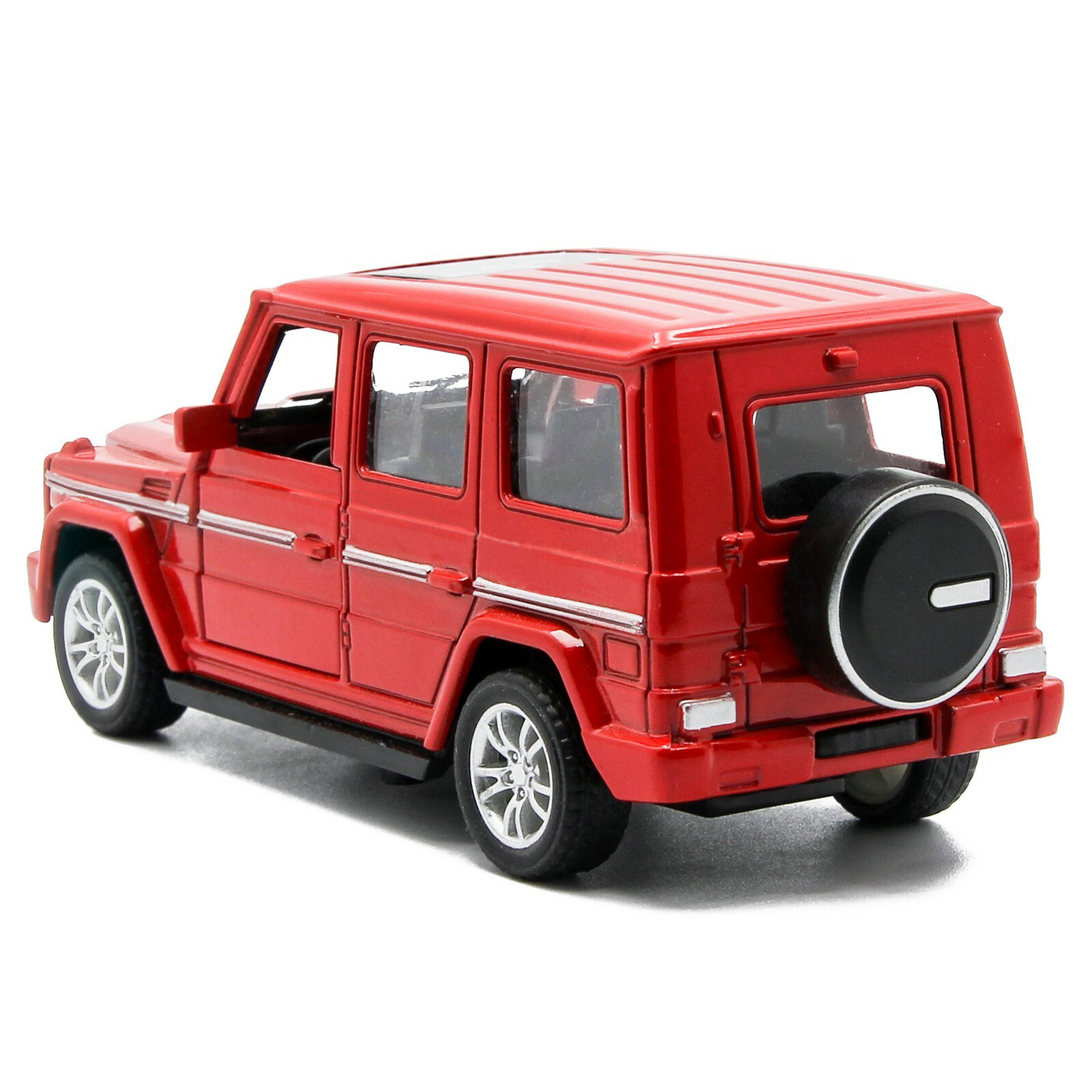 Металлическая машинка Die Cast 1:36 «Mercedes-Benz G-Класс» 53522-4A свет и звук, инерционная / Красный