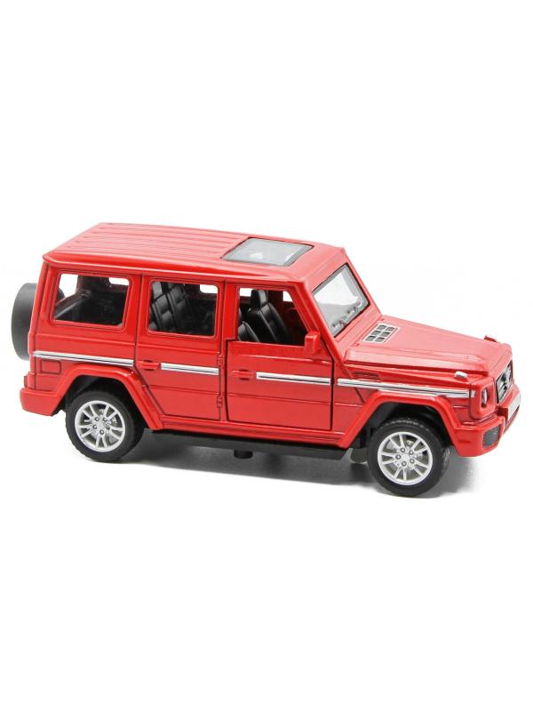 Металлическая машинка Die Cast 1:36 «Mercedes-Benz G-Класс» 53522-4A свет и звук, инерционная / Красный