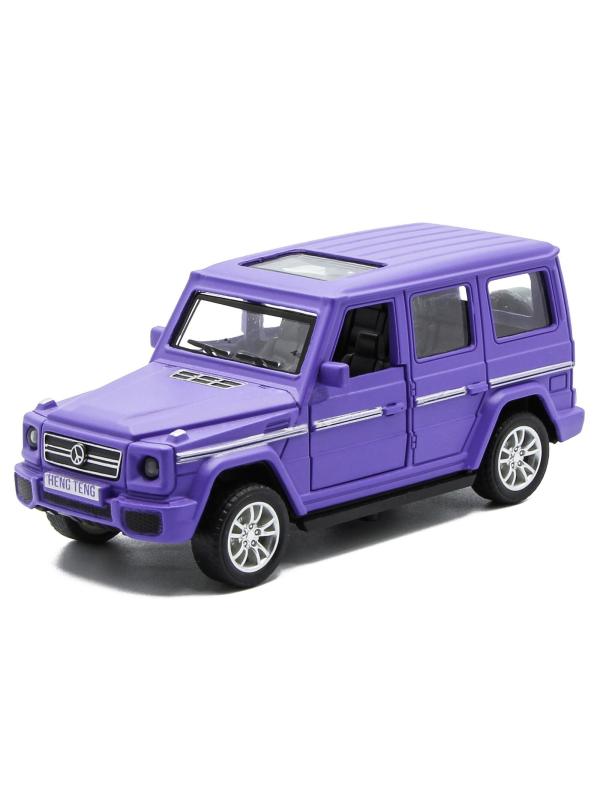 Металлическая машинка Die Cast 1:36 «Mercedes-Benz G-Класс» 53522-4A свет и звук, инерционная / Фиолетовый