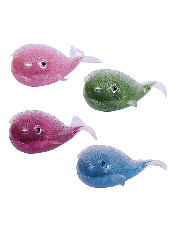 Игрушка-антистресс ABtoys Кит блестящий 16 см, 12 шт в дисплее.