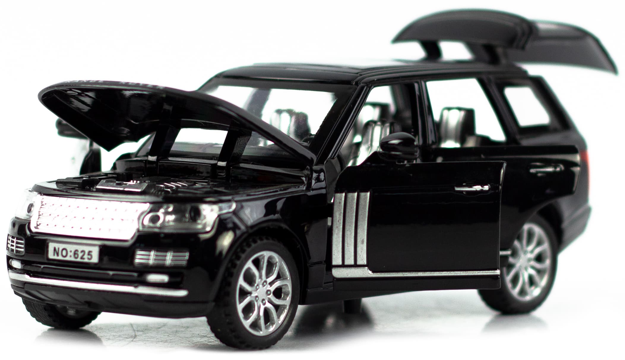 Машинка металлическая Wanbao 1:32 «Land Rover Range Rover Sport» 15.5 см., 625D, инерционная, свет, звук / Микс
