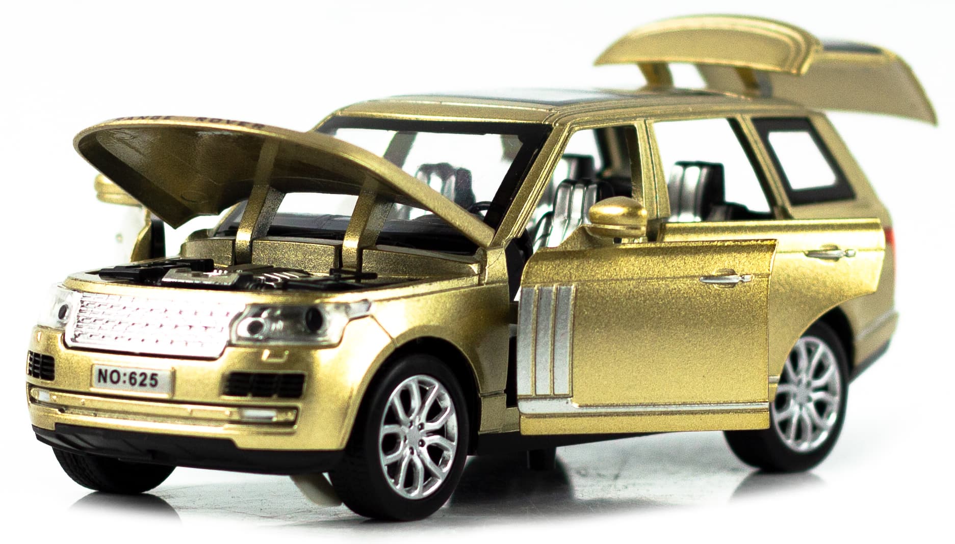 Машинка металлическая Wanbao 1:32 «Land Rover Range Rover Sport» 15.5 см., 625D, инерционная, свет, звук / Микс