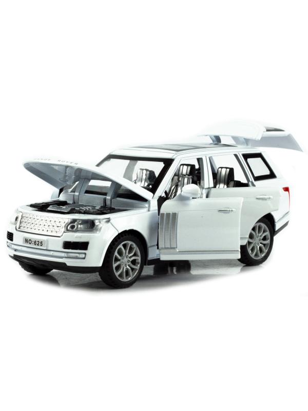 Машинка металлическая Wanbao 1:32 «Land Rover Range Rover Sport» 15.5 см., 625D, инерционная, свет, звук / Микс