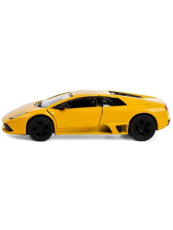 Машинка металлическая Kinsmart 1:36 «Lamborghini Murcielago LP640» KT5317D инерционная / Желтый