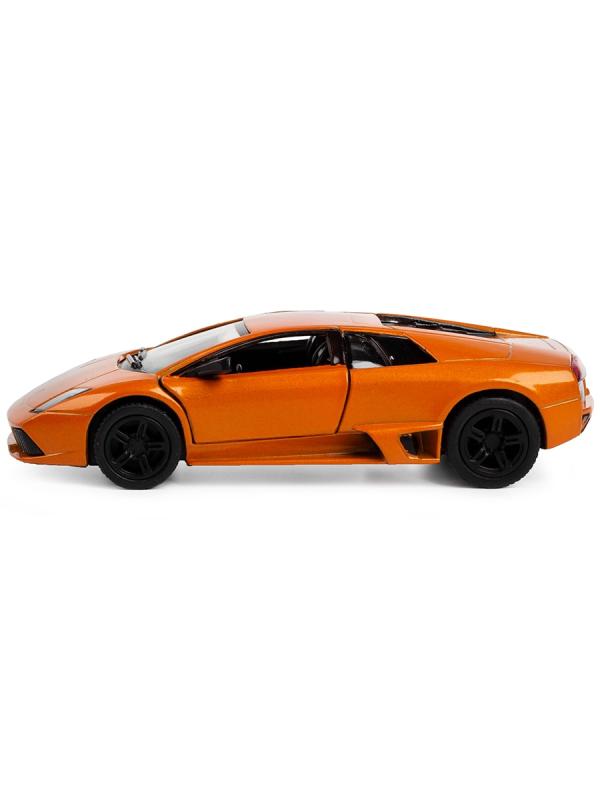 Машинка металлическая Kinsmart 1:36 «Lamborghini Murcielago LP640» KT5317D инерционная / Оранжевый