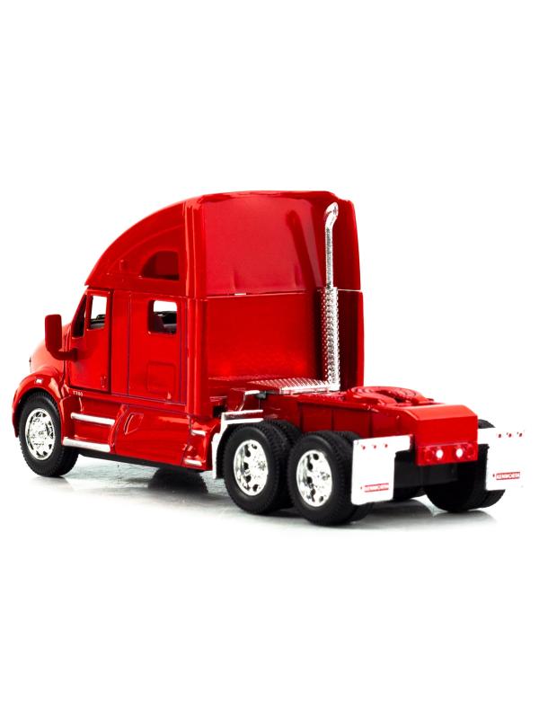 Машинка металлическая Kinsmart 1:64 «Грузовик Kenwort T700» KT5357D, инерционная / Красный