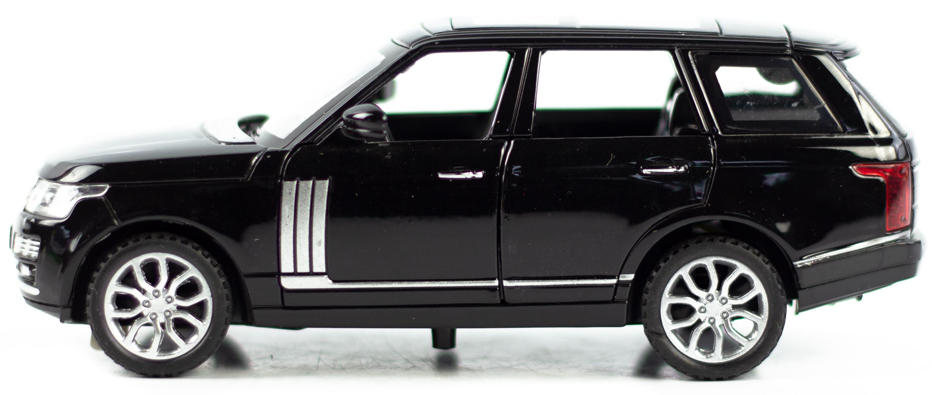 Машинка металлическая Wanbao 1:32 «Land Rover Range Rover Sport» 15.5 см., 625D, инерционная, свет, звук / Черный