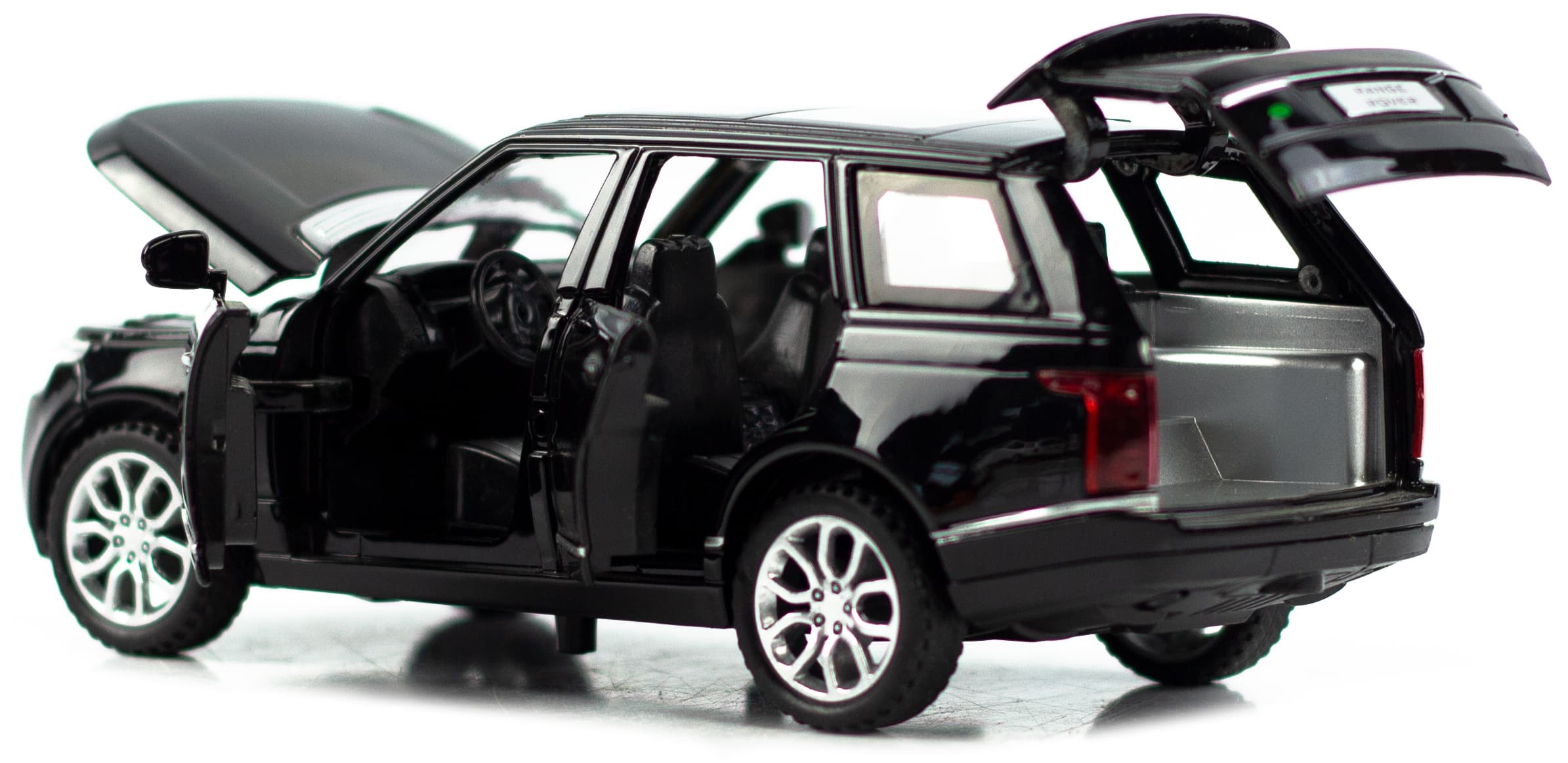 Машинка металлическая Wanbao 1:32 «Land Rover Range Rover Sport» 15.5 см., 625D, инерционная, свет, звук / Черный