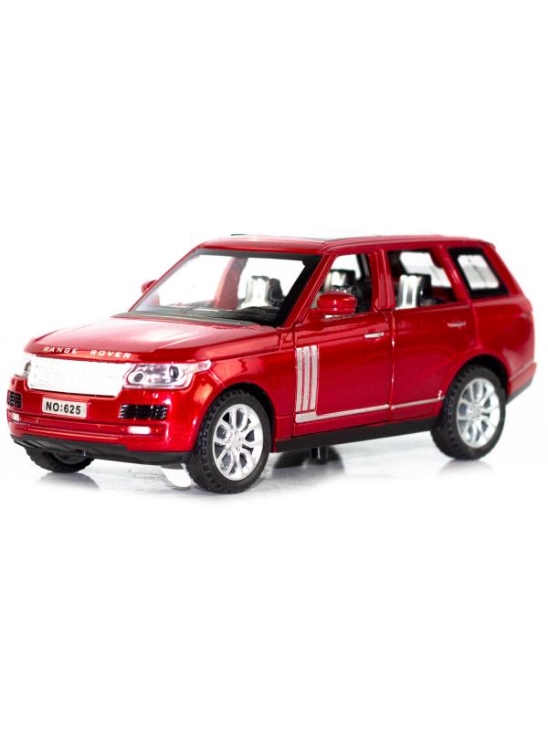 Машинка металлическая Wanbao 1:32 «Land Rover Range Rover Sport» 15.5 см., 625D, инерционная, свет, звук / Красный