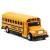 Машинка металлическая «Школьный автобус с баннером» 534, 11,5 см. инерционный / Желтый