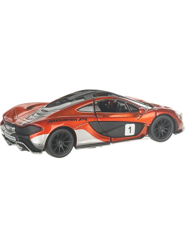 Машинка металлическая Kinsmart 1:36 «McLaren P1 Exclusive Edition» KT5393DF инерционная / Оранжевый