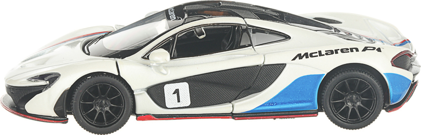 Машинка металлическая Kinsmart 1:36 «McLaren P1 Exclusive Edition» KT5393DF инерционная / Белый