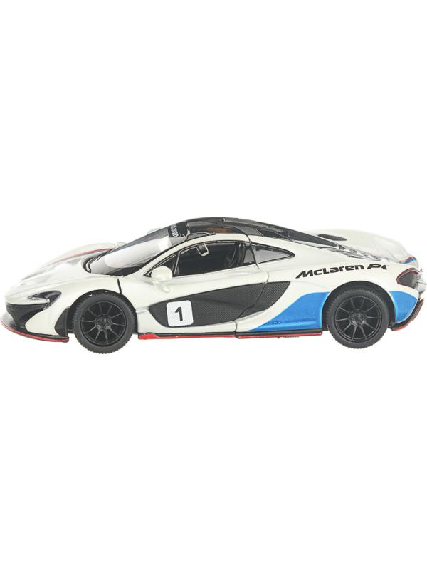 Машинка металлическая Kinsmart 1:36 «McLaren P1 Exclusive Edition» KT5393DF инерционная / Белый