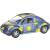 Машинка металлическая Kinsmart 1:32 «Volkswagen New Beetle Soccer» KT5028DR, инерционная / Сине-желтый