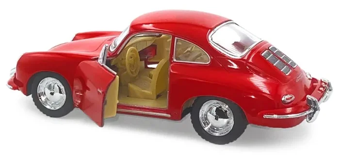 Металлическая машинка Kinsmart 1:32 «Porsche 356 B Carrera 2» KT5398D, инерционная / Красный