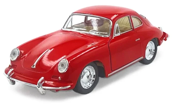 Металлическая машинка Kinsmart 1:32 «Porsche 356 B Carrera 2» KT5398D, инерционная / Красный