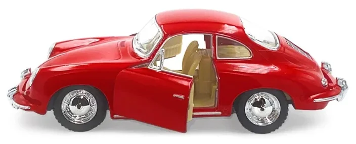 Металлическая машинка Kinsmart 1:32 «Porsche 356 B Carrera 2» KT5398D, инерционная / Красный