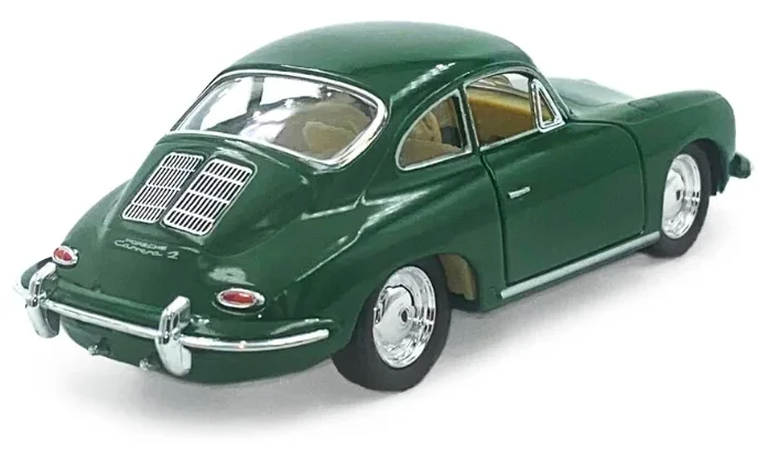 Металлическая машинка Kinsmart 1:32 «Porsche 356 B Carrera 2» KT5398D, инерционная / Зеленый