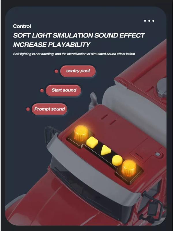 Пластиковая машина «Пожарная служба» 666-58P, 36 см., свет, звук, вода