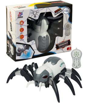 Радиоуправляемый паук с пульверизатором, подсветкой глаз и лап, устрашающие звуки 128A-30