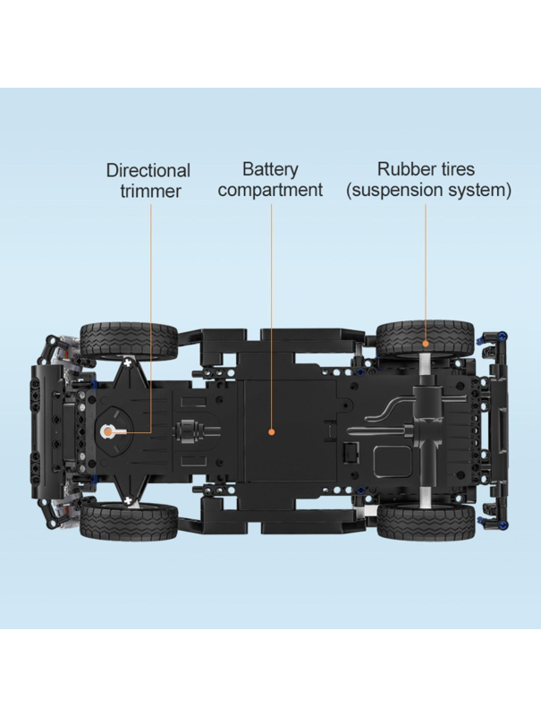 Радиоуправляемый конструктор CaDA «Hummer H2» C51044 / 575 деталей