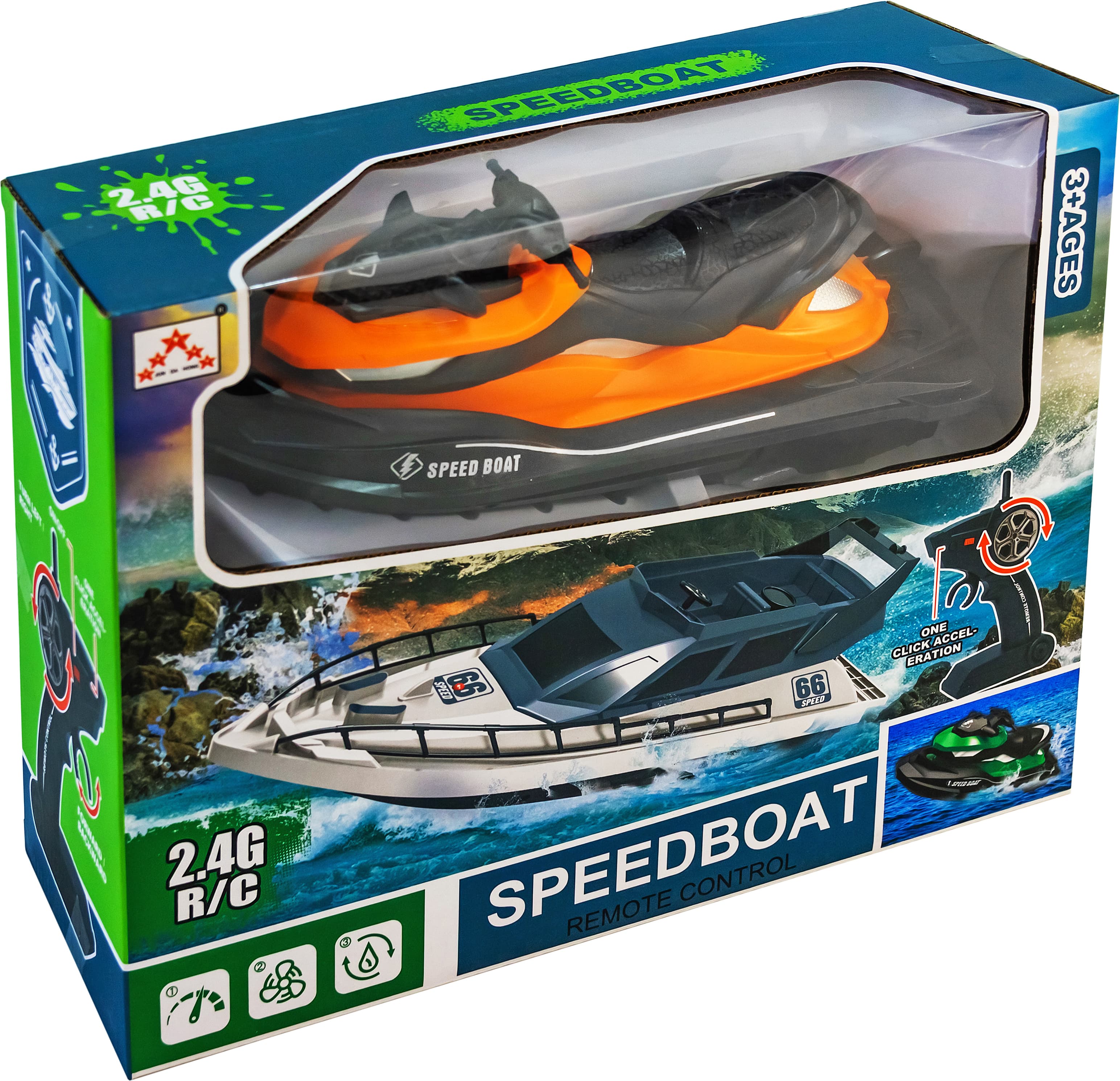 Радиоуправляемый водный катер Speed Boat JH-KT4