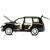 Металлическая машинка Che Zhi 1:24 «Toyota Land Cruiser 200» CZ123A, 20.2 см., инерционная, свет, звук / Черный