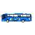 Металлический автобус Double Horses 1:48 «Dream Bus» CS0271, инерционный, свет, звук / Синий
