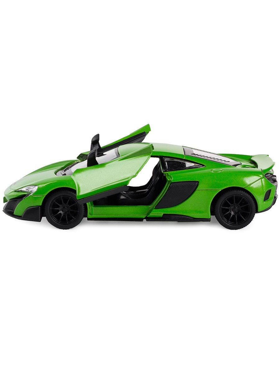 Машинка металлическая Kinsmart 1:36 «McLaren 675LT» KT5392D инерционная / Зеленый