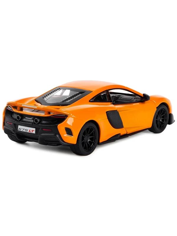 Машинка металлическая Kinsmart 1:36 «McLaren 675LT» KT5392D инерционная / Оранжевый