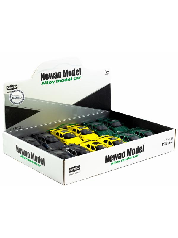 Металлическая машинка Newao Model 1:32 «Lamborghini Urus» XA3222B, 16 см., инерционная, свет, звук / Желтый