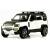Металлическая машинка Che Zhi 1:24 «Land Rover Defender Wilderness» CZ132A, 21 см., инерционная, свет, звук / Белый