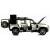 Металлическая машинка Che Zhi 1:24 «Land Rover Defender Wilderness» CZ132A, 21 см., инерционная, свет, звук / Серебристый