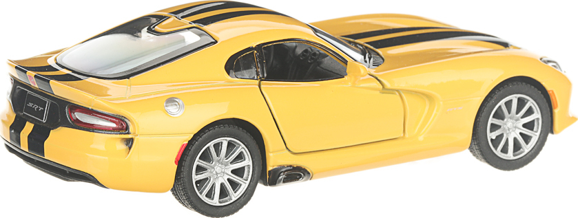 Металлическая машинка Kinsmart 1:36 «2013 SRT Viper GTS» KT5363DF, инерционная / Желтый