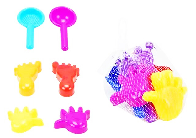 Набор игрушек для песочницы ABtoys Лучик, 6 предметов