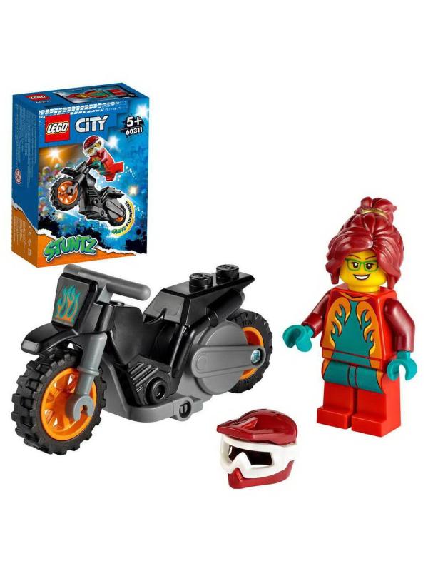Конструктор LEGO CITY Stunt Огненный трюковый мотоцикл