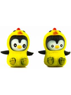Резиновые фигурки-тянучки «Пингвины в костюмах Цыплят» /  2 шт.