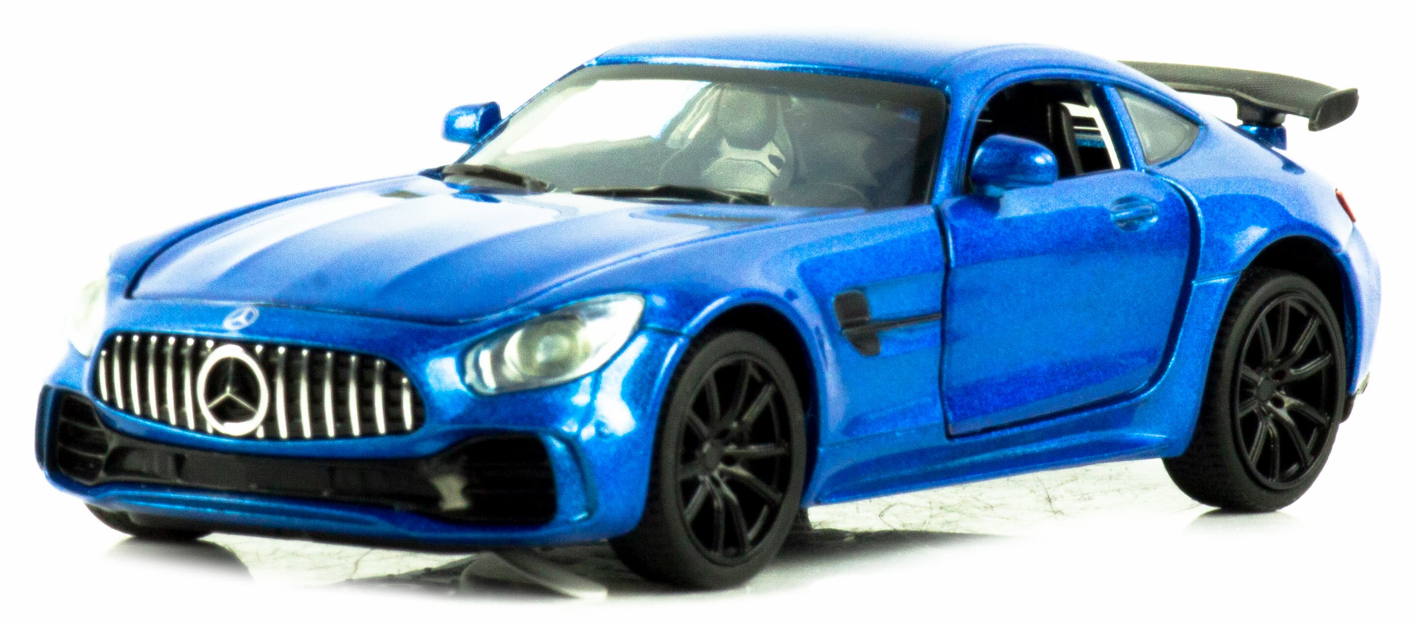 Металлическая машинка Mini Auto 1:32 «Mercedes AMG GT» 3222B, 15 см. инерционная, свет, звук / Синий
