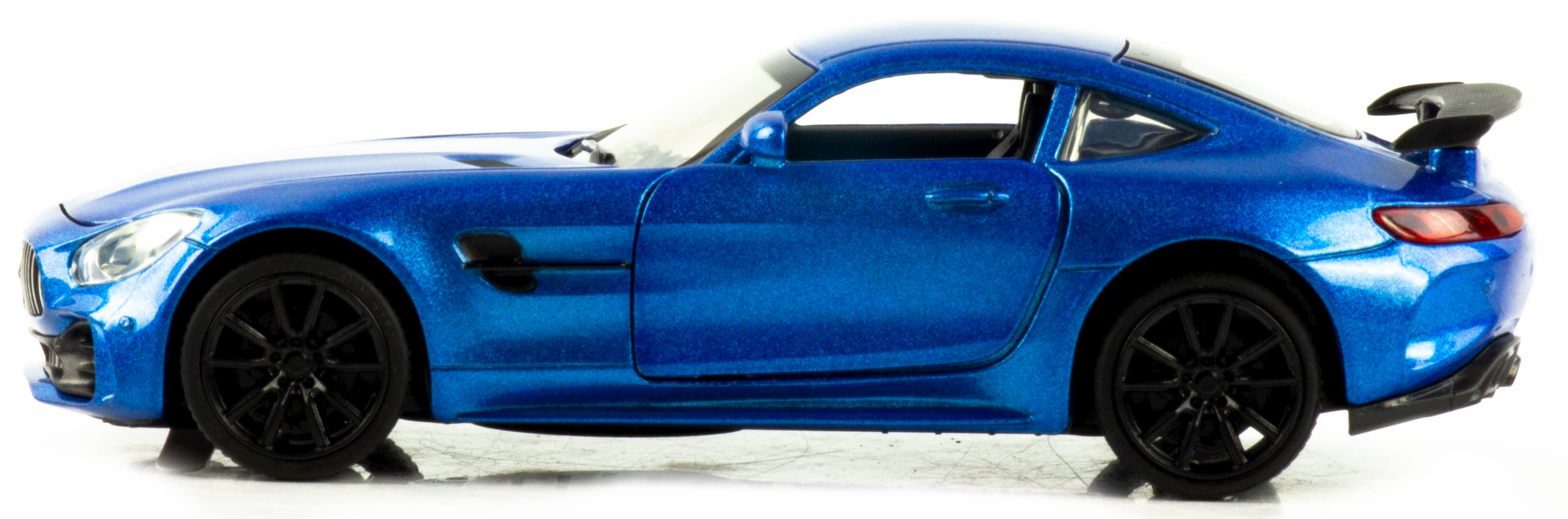 Металлическая машинка Mini Auto 1:32 «Mercedes AMG GT» 3222B, 15 см. инерционная, свет, звук / Синий
