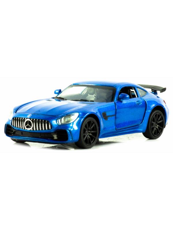 Металлическая машинка Mini Auto 1:32 «Mercedes AMG GT» 3222B, 15 см. инерционная, свет, звук / Синий