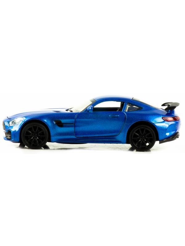 Металлическая машинка Mini Auto 1:32 «Mercedes AMG GT» 3222B, 15 см. инерционная, свет, звук / Синий