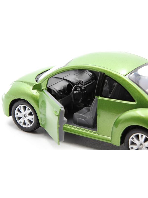 Металлическая машинка Kinsmart 1:24 «Volkswagen New Beetle» KT7003D / Зеленый