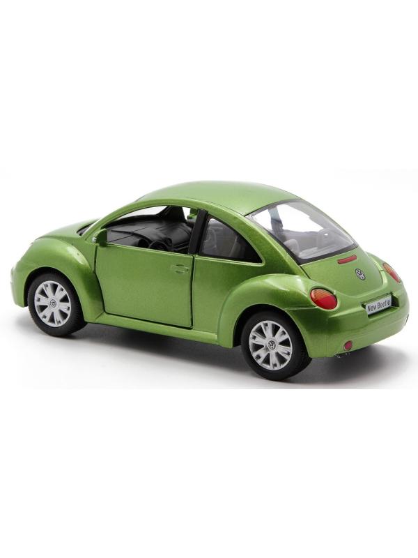 Металлическая машинка Kinsmart 1:24 «Volkswagen New Beetle» KT7003D / Зеленый