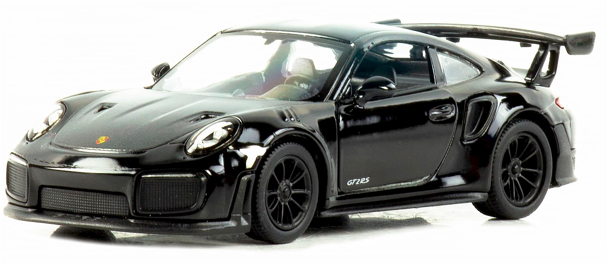 Металлическая машинка Kinsmart 1:36 «Porsche 911 GT2 RS» KT5408D, инерционная / Черный