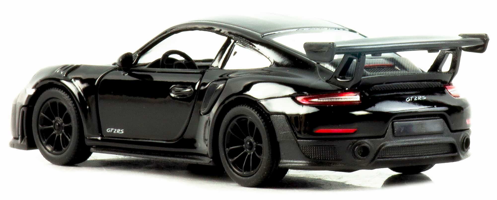 Металлическая машинка Kinsmart 1:36 «Porsche 911 GT2 RS» KT5408D, инерционная / Черный