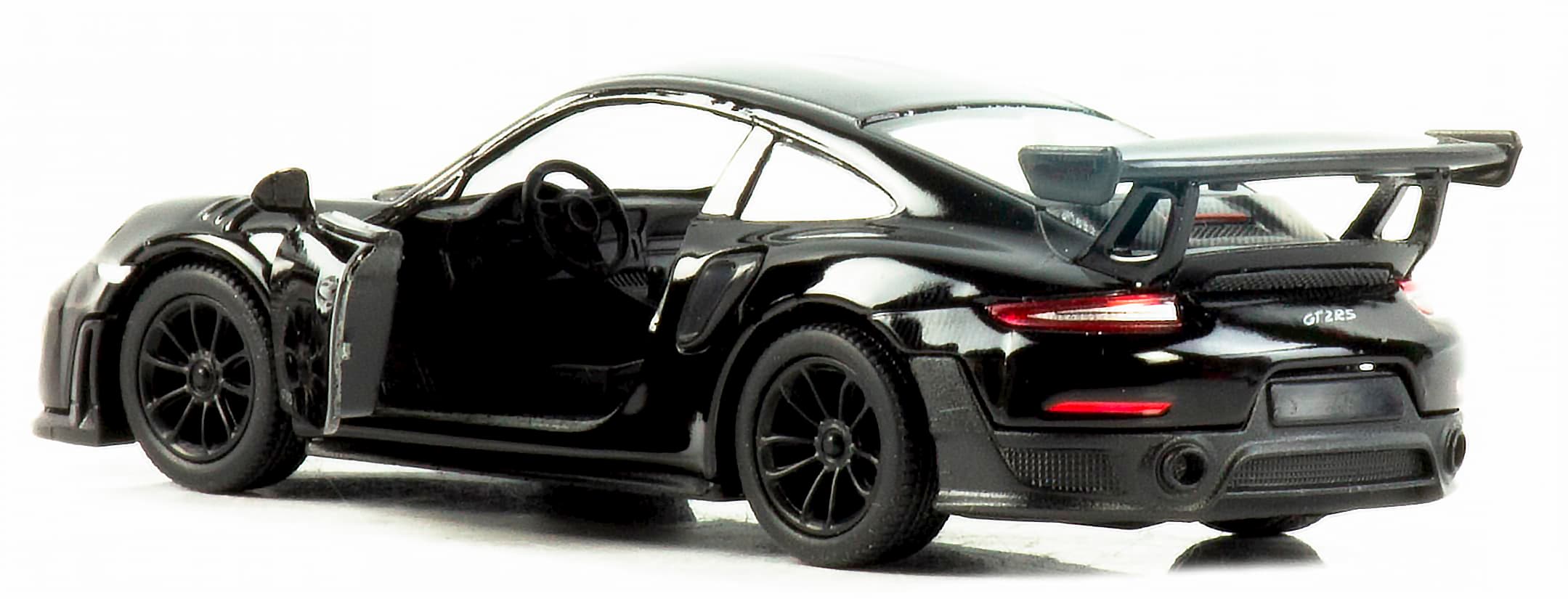 Металлическая машинка Kinsmart 1:36 «Porsche 911 GT2 RS» KT5408D, инерционная / Черный