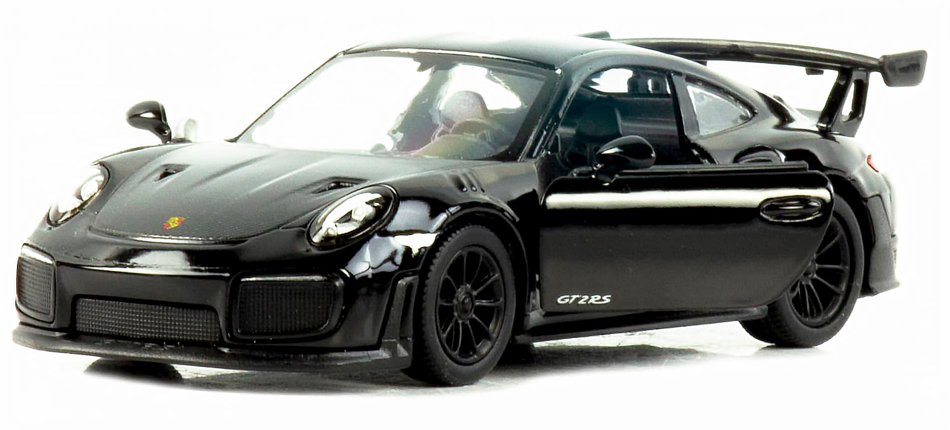 Металлическая машинка Kinsmart 1:36 «Porsche 911 GT2 RS» KT5408D, инерционная / Черный