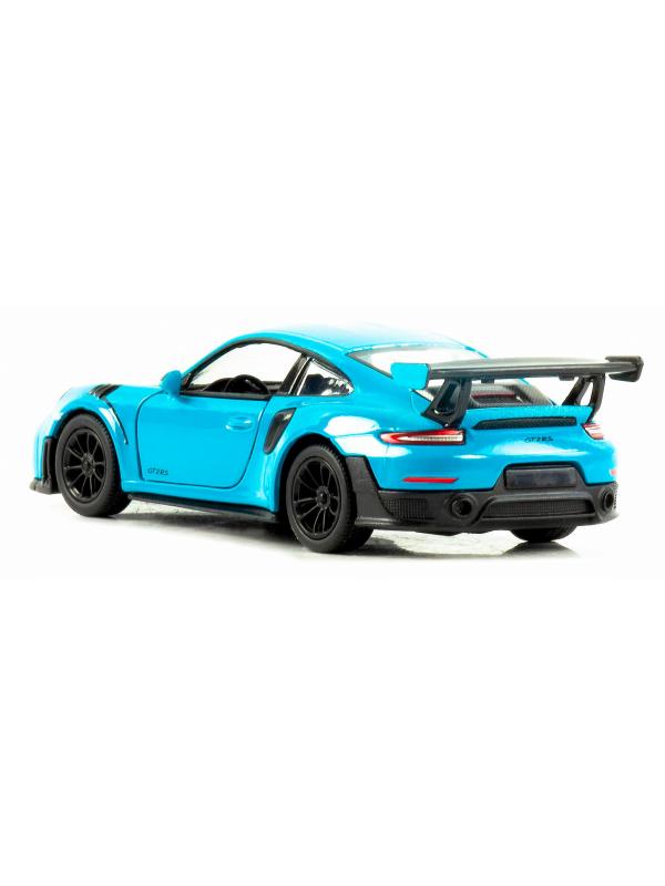 Металлическая машинка Kinsmart 1:36 «Porsche 911 GT2 RS» KT5408D, инерционная / Голубой