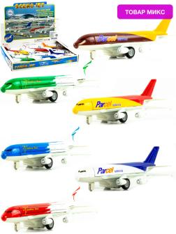 Металлический самолет «Parcel Service / Vacation Line» 19 см. 805, инерционный, Sceno Jet, / Микс